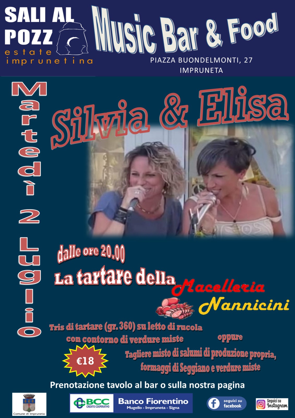 Martedì 2 luglio, Musica e Tartare