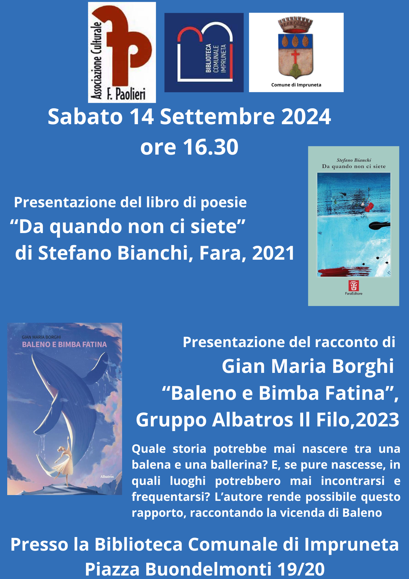 Presentazione di due libri alla Biblioteca di Impruneta