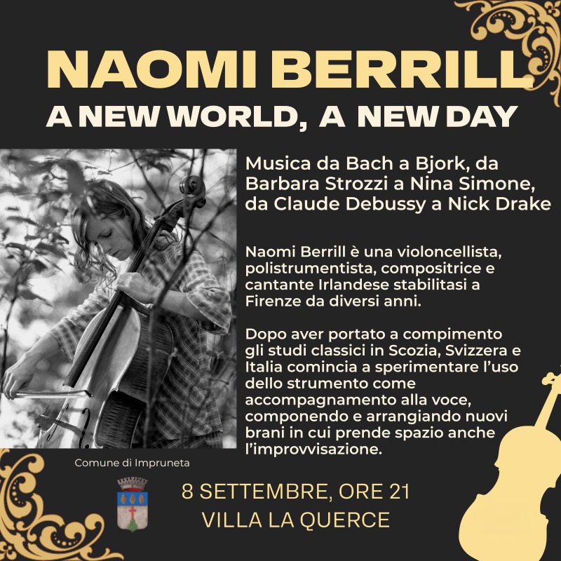 Naomi Berrill in concerto a Impruneta