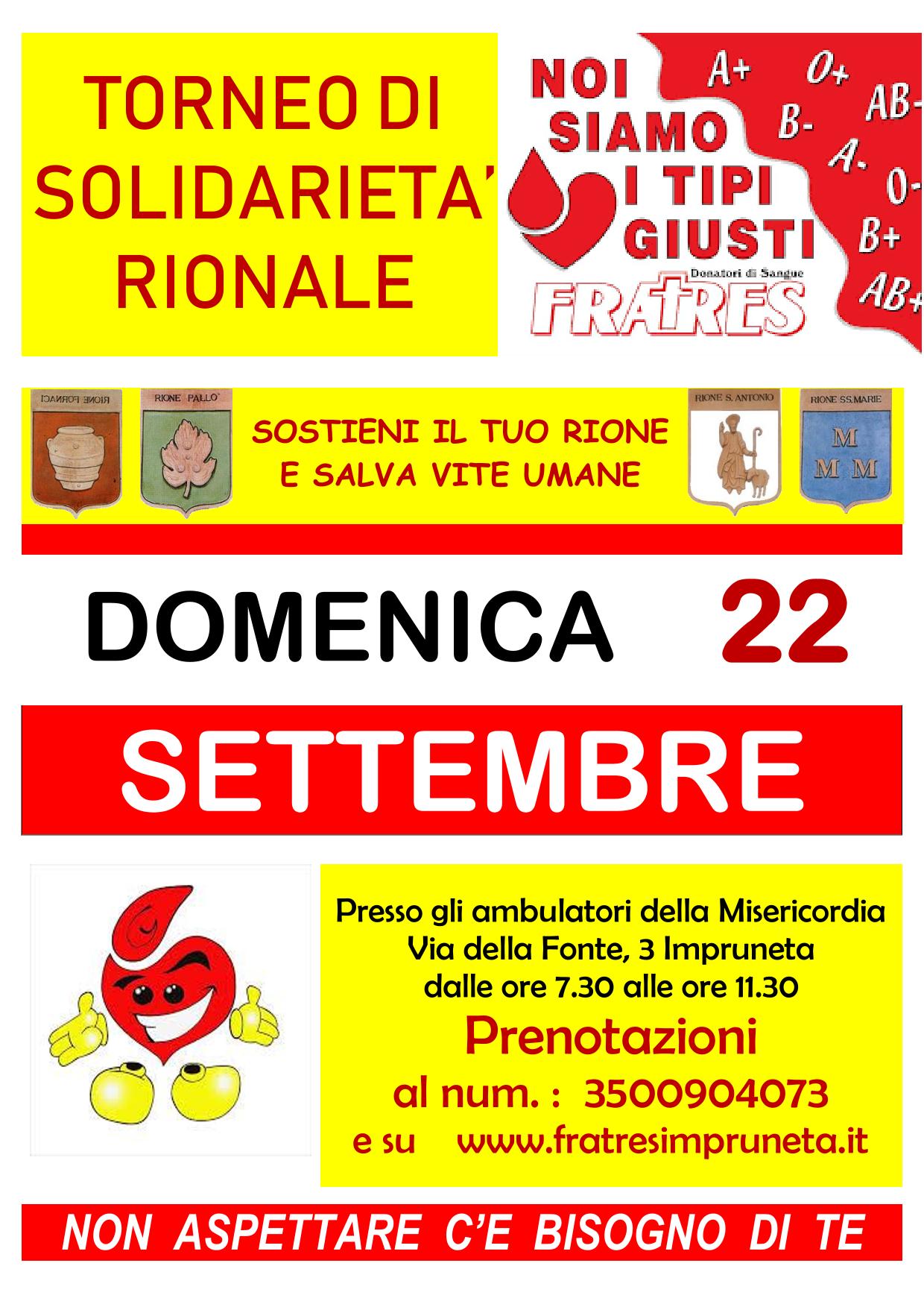 Torneo di solidarietà rionale