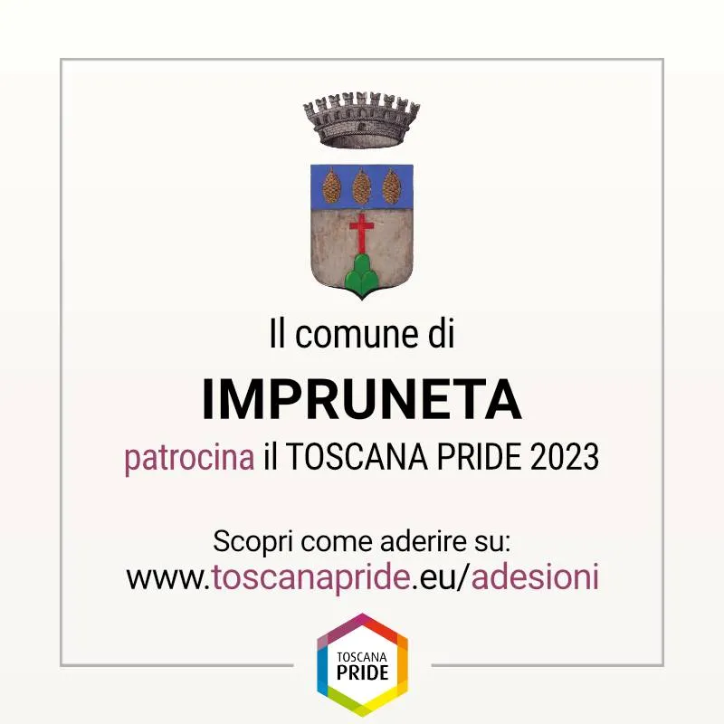 Patrocinio del Comune di Impruneta al Toscana Pride